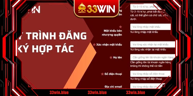 Quy trình đăng ký hợp tác và trở thành đối tác tại sân chơi