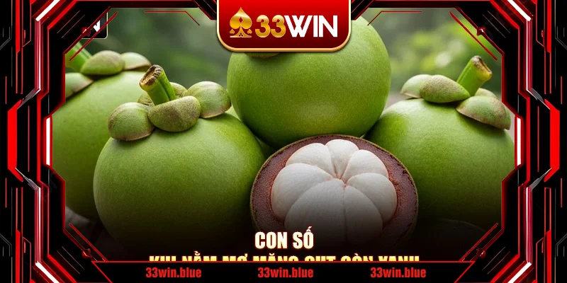 Con số khi nằm mơ măng cụt còn xanh