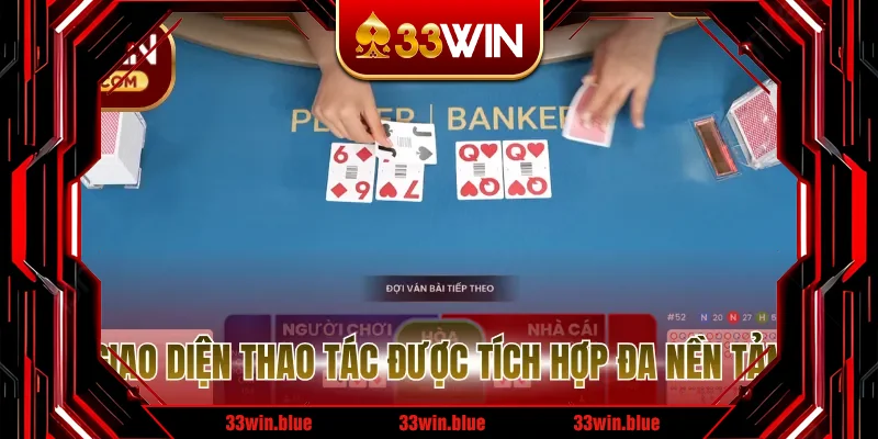 Giao diện thao tác được tích hợp đa nền tảng