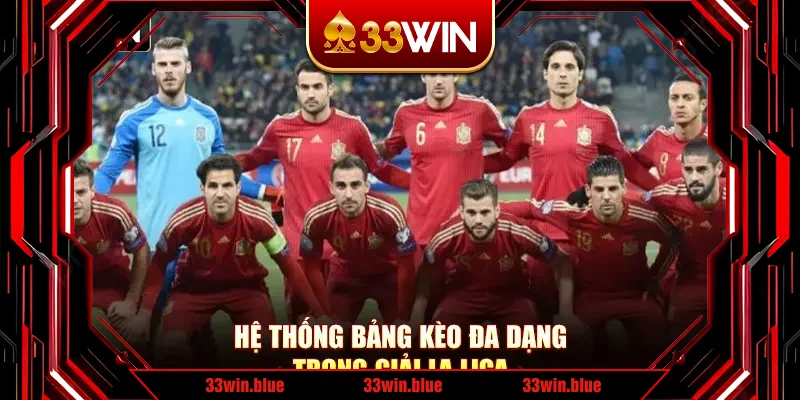 Hệ thống bảng kèo đa dạng trong giải La Liga