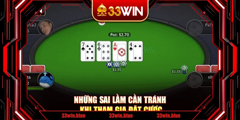 Những sai lầm cần tránh khi tham gia đặt cược